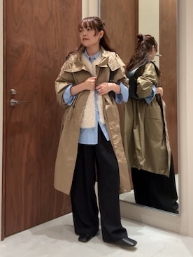 「アイテム（その他アウター）」を使った、manakaさん（レディース・162cm・20代）の秋コーディネート