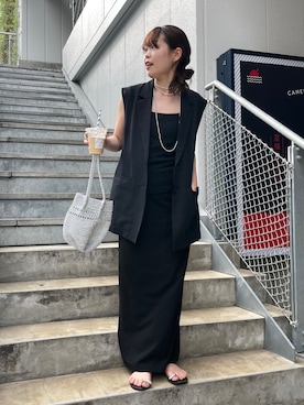 「アイテム（リング）」を使った、manakaさん（レディース・162cm・20代）の夏コーディネート