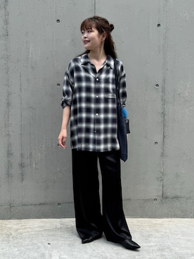 「アイテム（スリッポン）」を使った、manakaさん（レディース・162cm・20代）の夏コーディネート