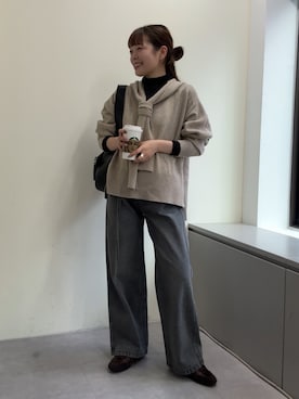 manakaさん（レディース・162cm）の冬コーディネート