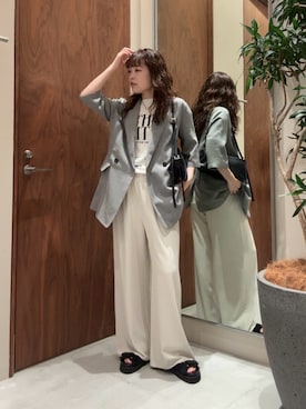 「20代後半」｜manakaさん（レディース・162cm）の春コーディネート