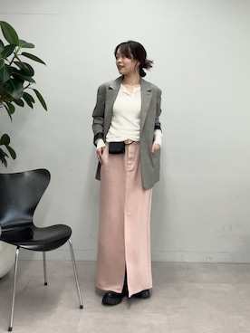 「GALLARDAGALANTE（ガリャルダガランテ）のアイテム（Tシャツ/カットソー）」を使った、manakaさん（レディース・162cm）の夏コーディネート