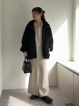 「アイテム（ブーツ）」を使った、manakaさん（レディース・162cm・20代）の秋コーディネート