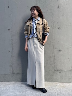 「アイテム（ブルゾン）」を使った、manakaさん（レディース・162cm・20代）の冬コーディネート