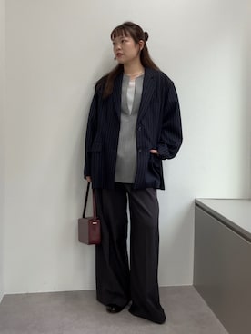 「アイテム（ネックレス）」を使った、manakaさん（レディース・162cm・20代）の冬コーディネート