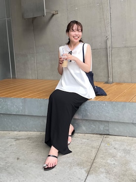 「骨格ストレート」｜manakaさん（レディース・162cm・20代）の夏コーディネート