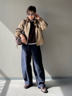 「153cm」｜Yoko  Ishibashiさん（レディース・153cm）の秋コーディネート