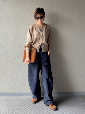 「アイテム（アンサンブル）」を使った、Yoko  Ishibashiさん（レディース・153cm）の秋コーディネート