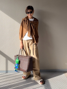 「Deuxieme Classe（ドゥーズィエムクラス）のアイテム」を使った、Yoko  Ishibashiさん（レディース・153cm）の秋コーディネート