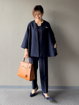 Yoko Ishibashiさん(レディース・153cm)の冬コーディネート