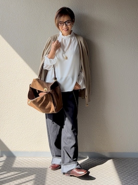 Yoko Ishibashiさん(レディース・153cm)の冬コーディネート