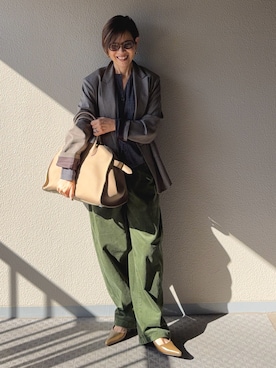 「アイテム（ジャケット/アウター）」を使った、Yoko  Ishibashiさん（レディース・153cm）の秋コーディネート