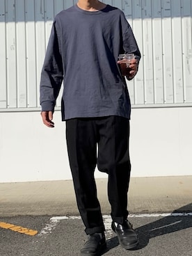 「オーロラシューズ」｜kazuさん（メンズ・170cm）の秋コーディネート
