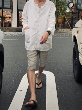 「confect（コンフォクト）のアイテム」を使った、kazuさん（メンズ・170cm）の夏コーディネート