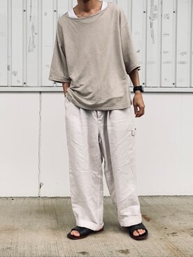 「confect（コンフォクト）のアイテム」を使った、kazuさん（メンズ・170cm）の秋コーディネート