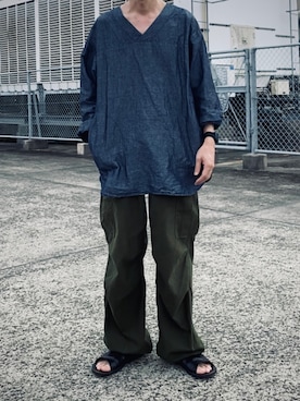 「confect（コンフォクト）のアイテム」を使った、kazuさん（メンズ・170cm）の夏コーディネート
