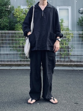 「confect（コンフォクト）のアイテム」を使った、kazuさん（メンズ・170cm）の夏コーディネート