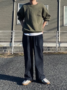 「confect（コンフォクト）のアイテム」を使った、kazuさん（メンズ・170cm）の秋コーディネート