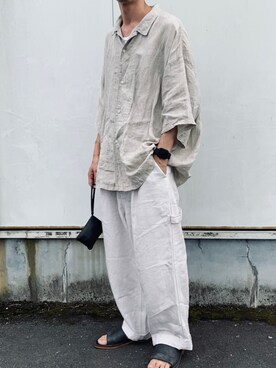 「confect（コンフォクト）のアイテム」を使った、kazuさん（メンズ・170cm）の夏コーディネート