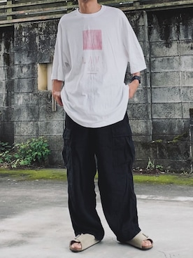 「nest Robe CONFECT（ネストローブコンフェクト）のアイテム」を使った、kazuさん（メンズ・170cm）の夏コーディネート