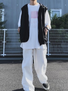 「nest Robe CONFECT（ネストローブコンフェクト）のアイテム」を使った、kazuさん（メンズ・170cm）の夏コーディネート