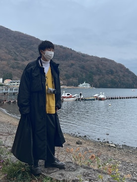 「DHOLIC（ディーホリック）のアイテム（トップス）」を使った、rikuさん（メンズ・161cm）の冬コーディネート