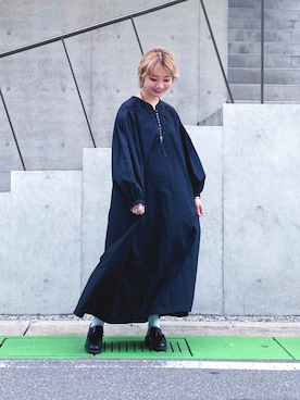 「Dr. Martens（ドクターマーチン）のDr.Martens / ADRIAN TASSLE LOAFER（ローファー）」を使った、ちゃまさん（レディース・155cm）の秋コーディネート