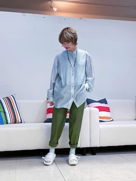 「proef（プロエフ）のアイテム」を使った、ちゃまさん（レディース・155cm）の秋コーディネート