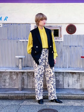 「H&M（エイチ・アンド・エム）のアイテム（ブーツ）」を使った、ちゃまさん（レディース・155cm）の秋コーディネート