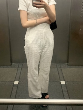 「one after another NICE CLAUP（ワンアフターアナザーナイスクラップ）のアイテム（オールインワン・サロペット）」を使った、chi_naaa99さん（レディース・160cm）の冬コーディネート