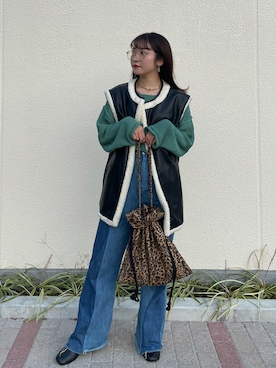 「kastane_ootd」｜「アイテム（その他アウター）」を使った、 Mayuさん（レディース・152cm）の冬コーディネート