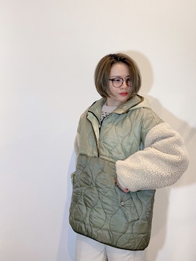 「Marient（マリエント）のアイテム（ダウンジャケット/コート）」を使った、𝓜𝓮𝓲❣︎ さん（レディース・158cm）の秋コーディネート