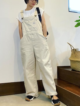 「AIC.（エーアイシー）のアイテム（オールインワン・サロペット）」を使った、𝓜𝓮𝓲❣︎ さん（レディース・158cm）の秋コーディネート