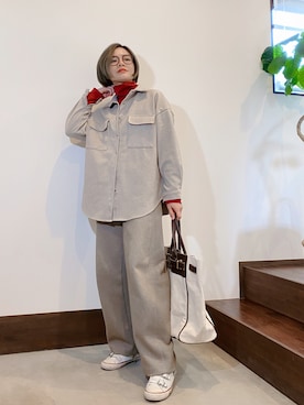 「OMNES（オムネス）のアイテム（バッグ）」を使った、𝓜𝓮𝓲❣︎ さん（レディース・158cm）の冬コーディネート