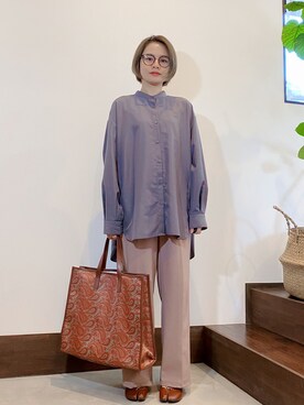 「上下GU」｜𝓜𝓮𝓲❣︎ さん（レディース・158cm）の秋コーディネート