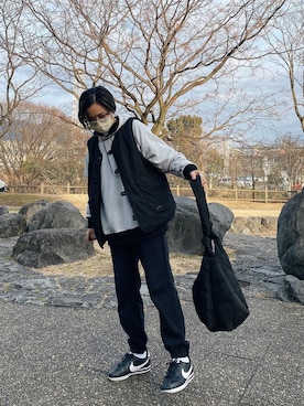 「ARMY TWILL（アーミーツイル）のアイテム（その他アウター）」を使った、𝓜𝓮𝓲❣︎ さん（レディース・158cm）の冬コーディネート