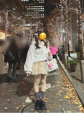 「アイテム（トートバッグ）」を使った、akr.さん（レディース・149cm・20代）の冬コーディネート