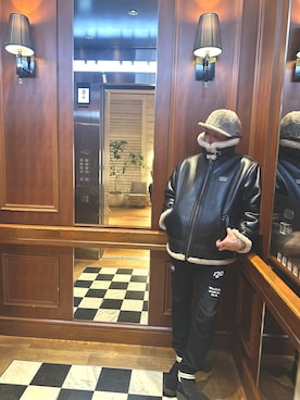 「UNDERCOVER（アンダーカバー）のアイテム」を使った、たぶんカリスマさん（メンズ・170cm）の冬コーディネート