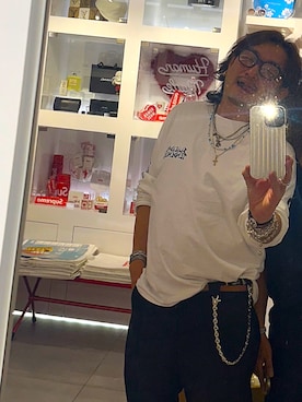 「CHROME HEARTS（クロムハーツ）のアイテム」を使った、たぶんカリスマさん（メンズ・170cm）の夏コーディネート