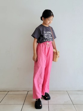 「シンフルコーデ」｜Mさん（キッズ・122cm）の夏コーディネート