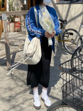 差し色つかいの女子大生さんのコーディネート