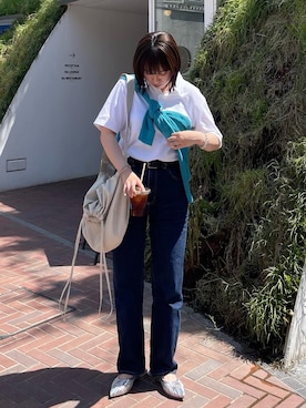 差し色つかいの女子大生さんのコーディネート