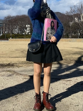 差し色つかいの女子大生さんのコーディネート