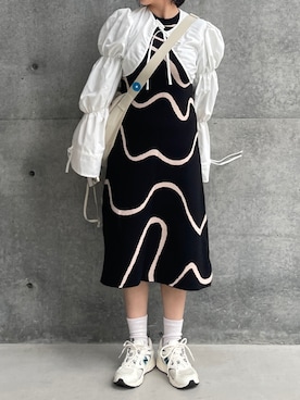 差し色つかいの女子大生さんのコーディネート