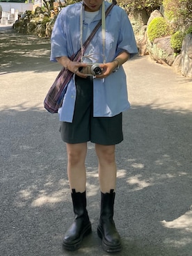 差し色つかいの女子大生さんのコーディネート