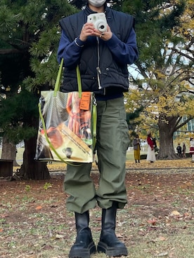 差し色つかいの女子大生さんのコーディネート