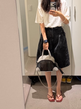 「TKEES（ティキーズ）のアイテム」を使った、rinaさん（レディース・163cm）の夏コーディネート