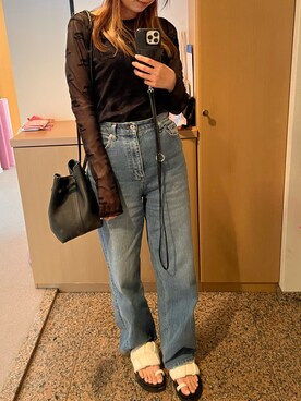 「Ameri（アメリ）のアイテム」を使った、rinaさん（レディース・163cm）の夏コーディネート