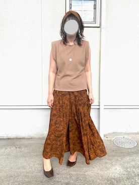 「Radiate（ラディエイト）のアイテム（パンツ）」を使った、moyaさん（レディース・166cm）の夏コーディネート