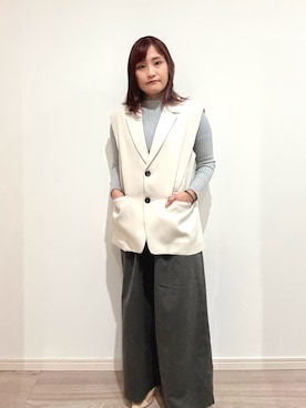ゆっかさん（骨格ナチュラル・レディース・146cm）の秋コーディネート